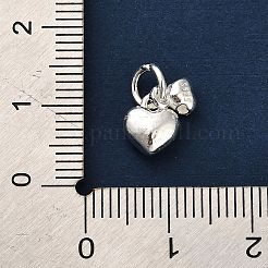 925 dije de corazón doble de plata esterlina&nbsp;FIND-Z069-03S