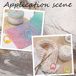 60 Stück Strickwerkzeug aus Kunststoff in 6 Farben&nbsp;DIY-CP0012-73