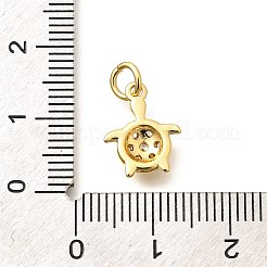 Pendentifs avec zircon cubiques à micro-pavés en laiton&nbsp;KK-Q040-02J-G