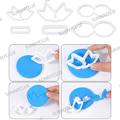 4 Box mit 2 Arten von Kunststoffformen&nbsp;DIY-SC0030-52B