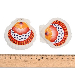Bedruckte große Anhänger aus Naturmuscheln&nbsp;SH-CBA93AD-19C