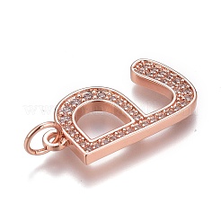 Pendentifs en laiton zircon cubique transparent&nbsp;ZIRC-Z008-39RG