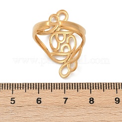 Anelli polsini aperti in acciaio inossidabile 304 per donna&nbsp;RJEW-U061-02G