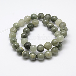 Verde naturale quarzo rutilato fili di perline&nbsp;G-P325-03-4mm