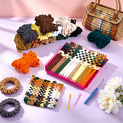 960 accessorio per capelli in poliestere di 12 colori&nbsp;KNIT-TW0001-01A