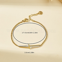 Braccialetti da donna in acciaio inossidabile stile coreano 201 con doppia lettera L e strass di cristallo.&nbsp;NJ2607