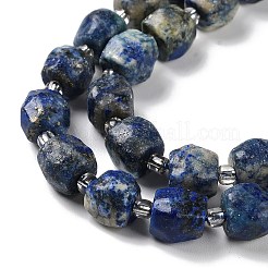 Natürlicher Lapislazuli Perlenstränge&nbsp;G-B065-A03