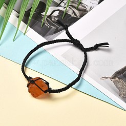 Makramee-Beutel mit geflochtenen Perlenarmbändern aus natürlichen gemischten Edelsteinen&nbsp;BJEW-JB06616