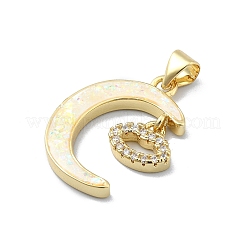 Messing micro pave klare zirkonia anhänger&nbsp;KK-A221-18E-G