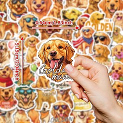 50 x Papieraufkleber mit Cartoon-Hund&nbsp;STIC-C012-18