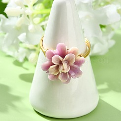 Fingerringe aus synthetischem Muschelleder&nbsp;RJEW-JR01057