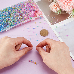 1000 capuchon de perle en acrylique transparent 4 couleurs&nbsp;TACR-GA0001-19