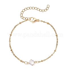 Bracelets à maillons en verre et acier inoxydable 304&nbsp;BJEW-JB13489