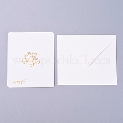 Ensembles de cartes de voeux enveloppe et joyeux noël&nbsp;DIY-I029-03F