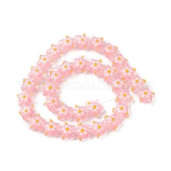 Chapelets de perles en verre transparente  &nbsp;LAMP-F029-03B