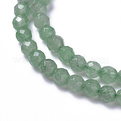 Chapelets de perles en aventurine vert naturel&nbsp;LS-G-F596-10-3mm