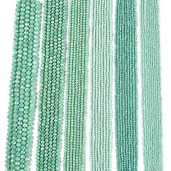Chapelets de perles en verre électroplaqué&nbsp;X-EGLA-A044-P6mm-B14