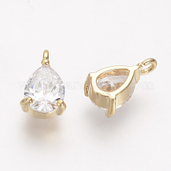 Latón charms de circonio cúbico&nbsp;KK-R015-113G