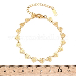 Gliederkettenarmbänder aus 304 Edelstahl für Damen&nbsp;BJEW-P372-02B-G
