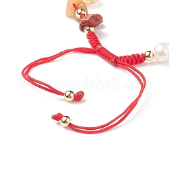 Braccialetti di perline intrecciate con pietre miste naturali e sintetiche&nbsp;BJEW-JB08719
