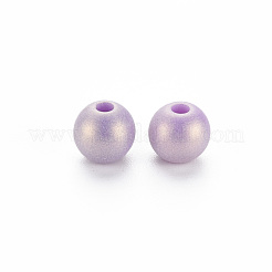 Sprühlackierte opake Acrylperlen&nbsp;ACRP-S679-B33