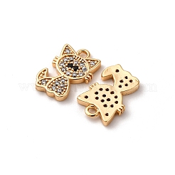 Ottone micro spianare pendenti zirconi&nbsp;KK-Z112-15G