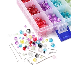 Kit de fabrication de bracelet de boucle d'oreille de perles scintillantes bricolage&nbsp;DIY-YW0005-94