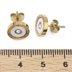 Boucles d'oreilles en acier inoxydable 304&nbsp;EJEW-D350-04G-01
