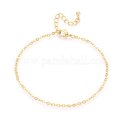 Bracelets de chaîne de câble en laiton pour femmes&nbsp;BJEW-N032-08F-G