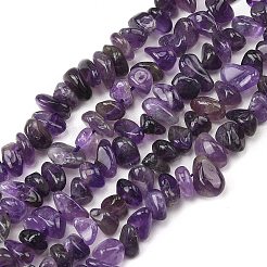 Natürlichen Amethyst Perlen Stränge&nbsp;G-P622-A04-01
