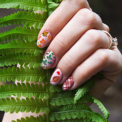 Plantillas de arte de uñas diy de acero inoxidable&nbsp;MRMJ-WH0092-005