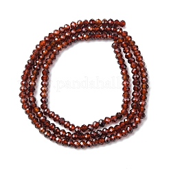Natürliche orange Granatperlen Stränge&nbsp;G-K366-F01-3x2mm