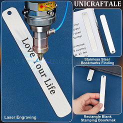 201 Lesezeichen aus Edelstahl&nbsp;DIY-WH0430-487P