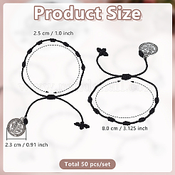 50 bracelet en nylon&nbsp;BJEW-GO00004