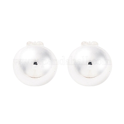 Orecchini a bottone in acciaio inossidabile 304 a forma semicircolare&nbsp;EJEW-A125-80C-S