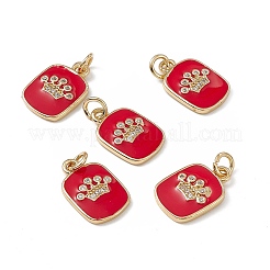 Pendentifs en laiton zircone cubique&nbsp;KK-E068-VB149-2