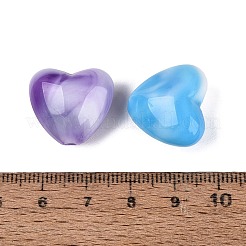 Perles acryliques opaques de deux tons&nbsp;OACR-Q199-32A