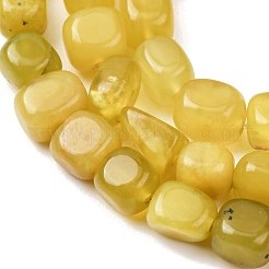 Natürliche koreanische Oliven-Jade-Nuggets-Perlenstränge&nbsp;G-T150-A02-02