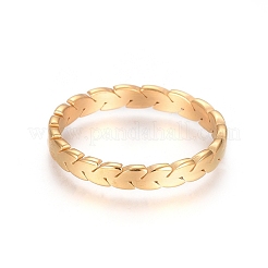 Anelli in acciaio inossidabile 304 placcati ioni (ip)&nbsp;RJEW-E164-21G