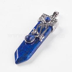 Gefärbten natürlichen lapis lazuli großen Anhänger&nbsp;G-G718-A13
