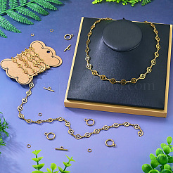 Kits de collares y pulseras de cadena para hacer uno mismo&nbsp;DIY-TA0015-95G