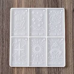 Das Sonne-/Stern-/Welt-Tarotkarten-DIY-Anhänger-Silikonform-Set&nbsp;DIY-A046-04