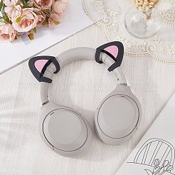 1 Paar Silikon-Katzenohr-Kopfhörer-Dekorationen&nbsp;DIY-CP0013-62B