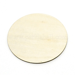 Targhe pietre miliari di fiori in legno naturale&nbsp;WOOD-WH0026-01J