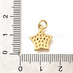 Messing micro pave klare zirkonia anhänger&nbsp;KK-Q040-01K-G