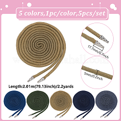 5 stücke 5 farben baumwolle band hochzeit seil für hochzeit&nbsp;HJEW-BC00045