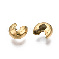 Cache-perles à écraser en acier inoxydable 304&nbsp;STAS-S117-012C