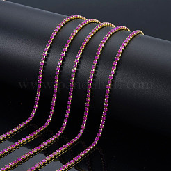 Chaînes en laiton avec strass&nbsp;CHC-N017-003B-B07