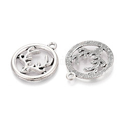 Tibetischer stil Aluminium Anhänger & Charms&nbsp;TIBE-N014-15AS