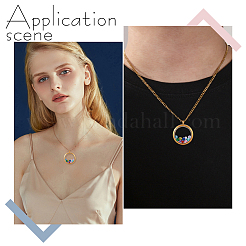 Kits de bijoux avec pendentifs et médaillons à faire soi-même&nbsp;DIY-PH0029-92G-01